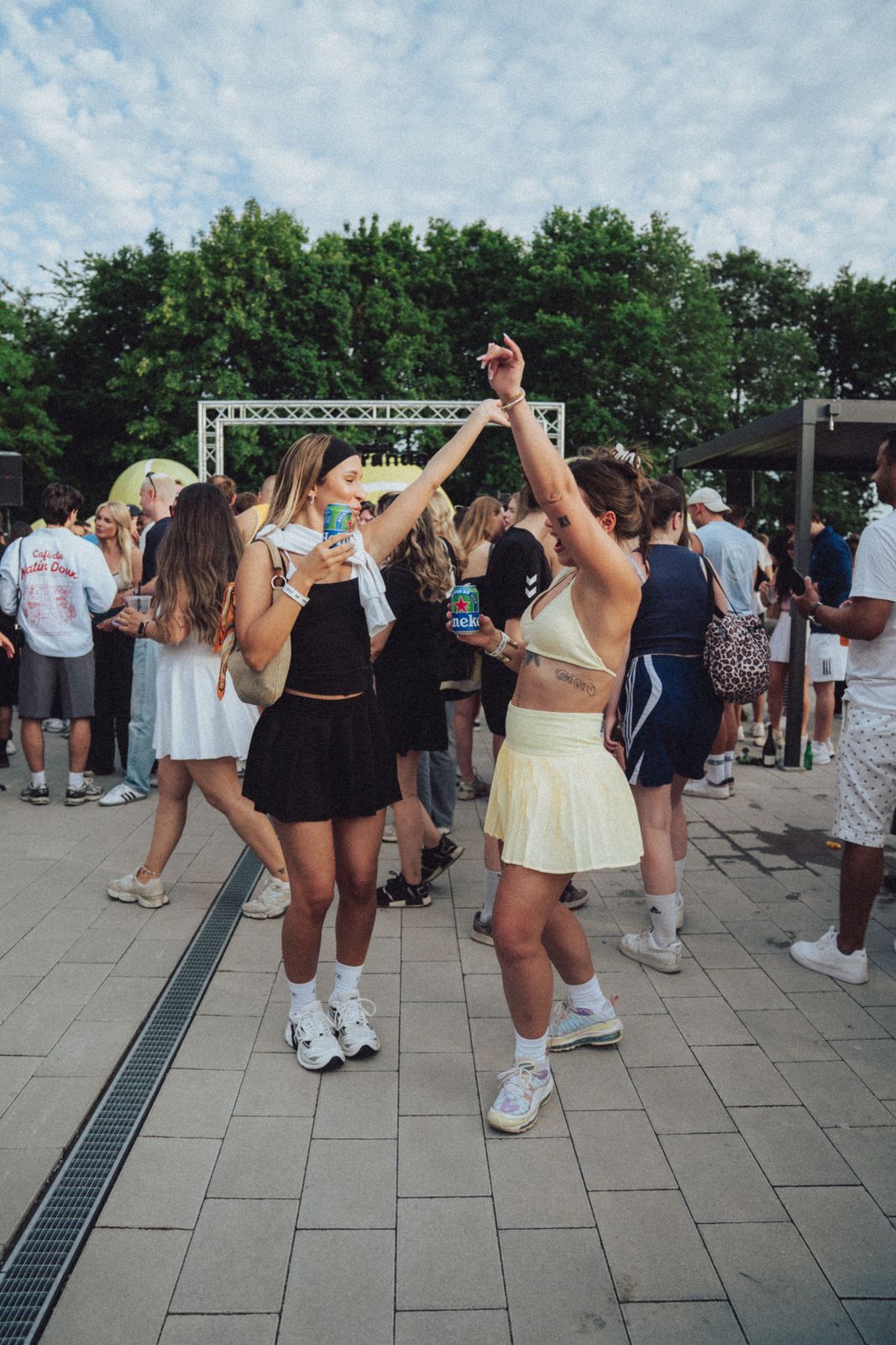 Guests dancing on the court at the OACE Special